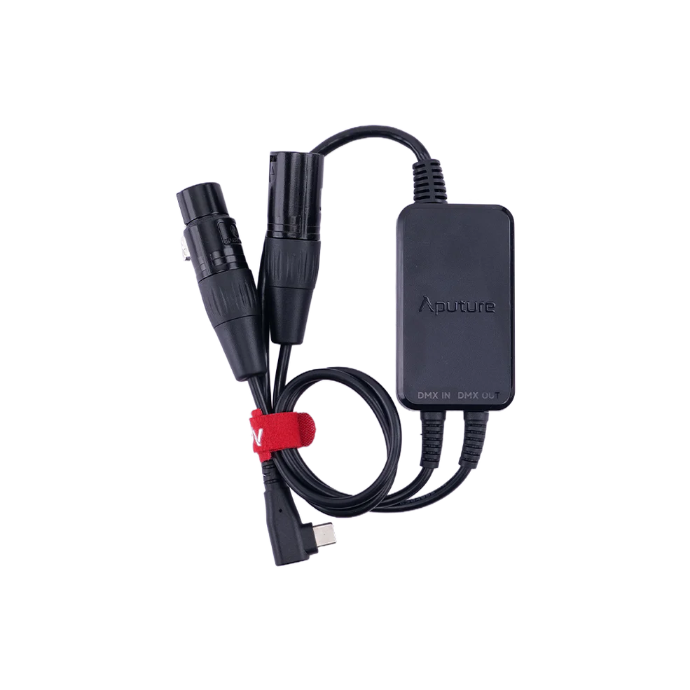 Aputure Active USB-C to 5-Pin DMX In & Out Adapter